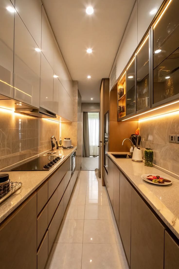 Parallel kitchen